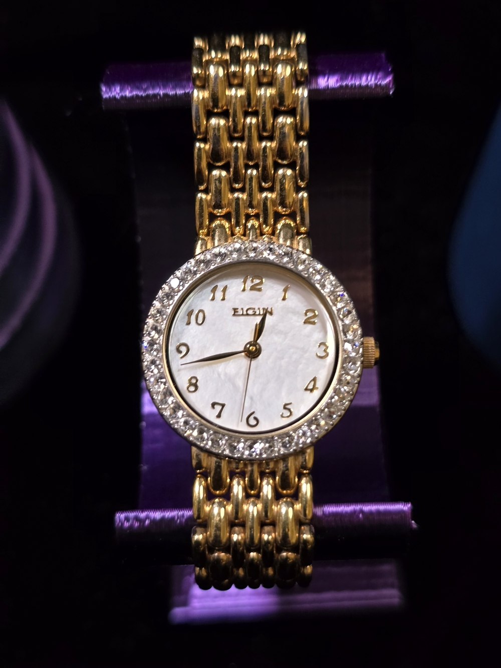 Women's Gold-Tone Crystal Bezel Bracelet Watch - 24mm